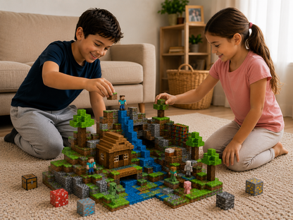 Bloques Magnéticos Minecraft 260 pcs – Creá Tu Propio Mundo